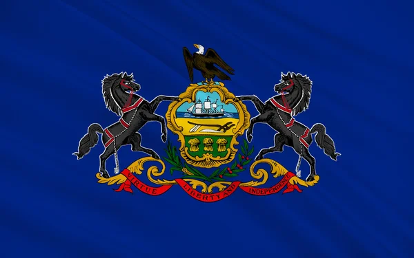 Flagge von Pennsylvania, Vereinigte Staaten — Stockfoto