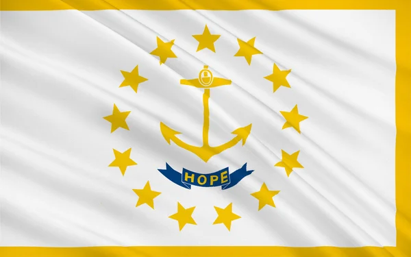 Flag of Rhode Island, USA — Stock Photo, Image