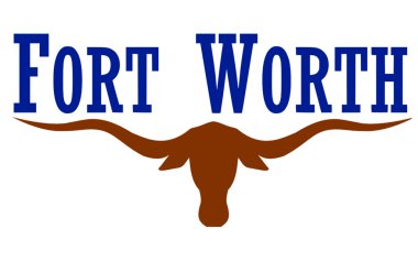 Şehir Fort Worth, Teksas, ABD bayrağı 