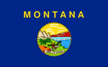 Flag of Montana, USA clipart