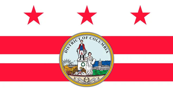 Bandiera di Washington, D.C., USA — Foto Stock