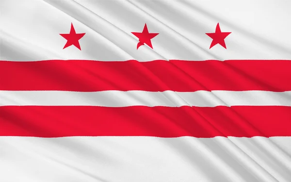 Vlag van Washington, D.C., Verenigde Staten — Stockfoto