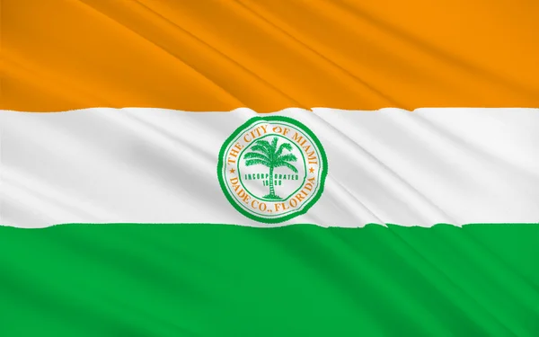 Flag of Miami city in Florida, USA — Stock Photo, Image