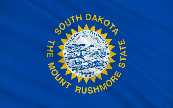 Flag of South Dakota, USA — Stock Photo, Image