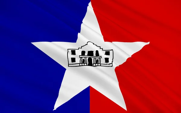 Vlajka města San Antonio v Texasu, Usa — Stock fotografie
