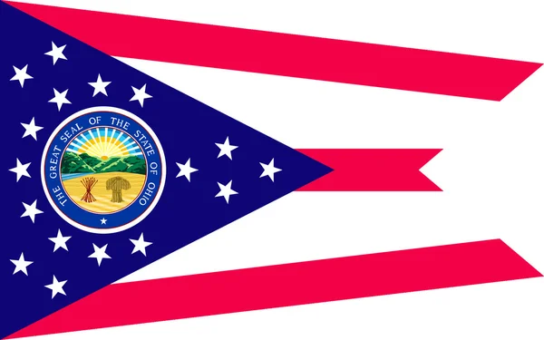 Flagge von ohio, usa — Stockfoto