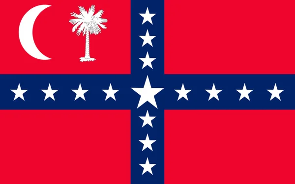 Dél-carolina, Amerikai Egyesült Államok zászlaja — Stock Fotó