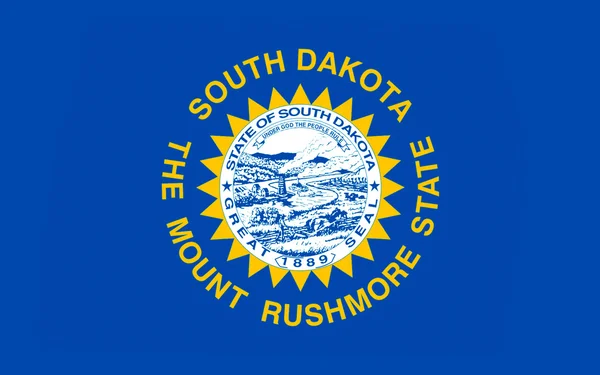 Flag of South Dakota, USA — Stock Photo, Image