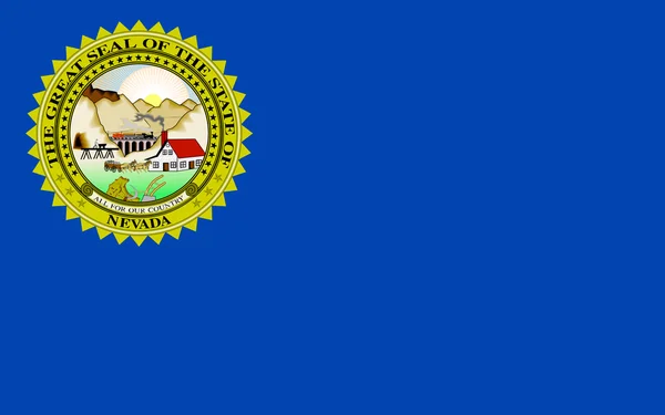 国旗的内华达州，美国 — 图库照片