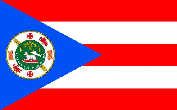 Bandeira de Puerto Rico, Estados Unidos — Fotografia de Stock