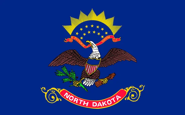 Flag of North Dakota, USA — Stock Photo, Image