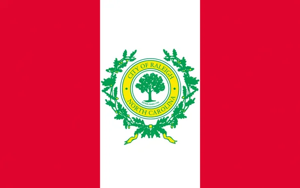 Flag of Raleigh in North Carolina, USA — Stock Photo, Image