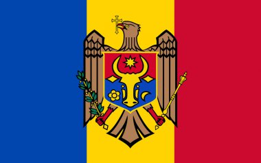 Flag of the Republic of Moldova clipart