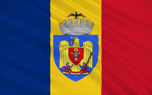 Bandera de Bucharest, Rumania — Foto de Stock