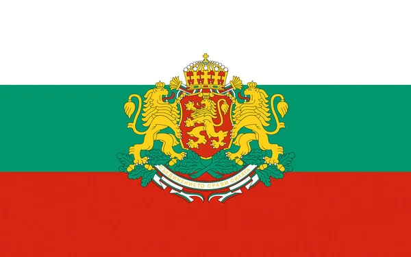 Flagge Bulgariens — Stockfoto