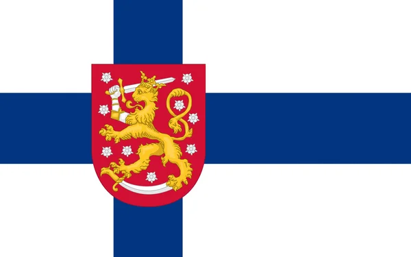 Flagge Finnlands — Stockfoto