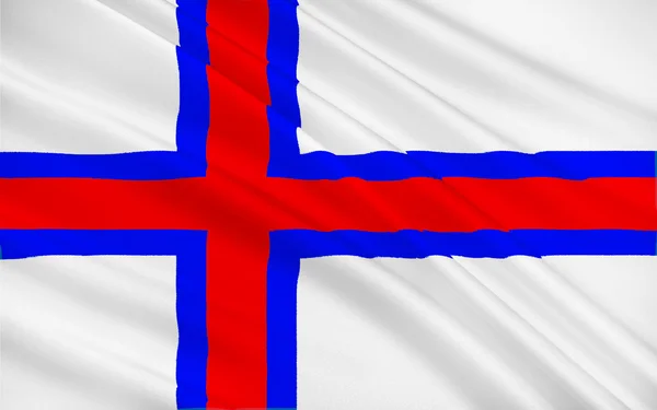 Bandeira das ilhas Faroé — Fotografia de Stock