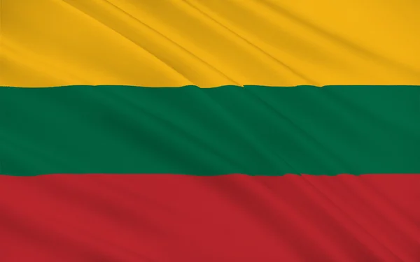 Flagge Litauens - Baltische Staaten — Stockfoto