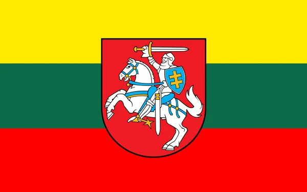 Bandeira da Lituânia - Estados Bálticos — Fotografia de Stock