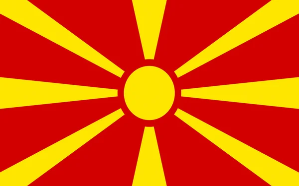 Σημαία της Δημοκρατίας της Μακεδονίας — Φωτογραφία Αρχείου