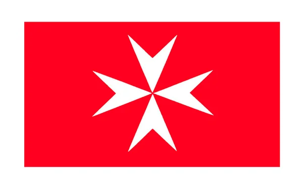 Flagge von valletta of malta — Stockfoto