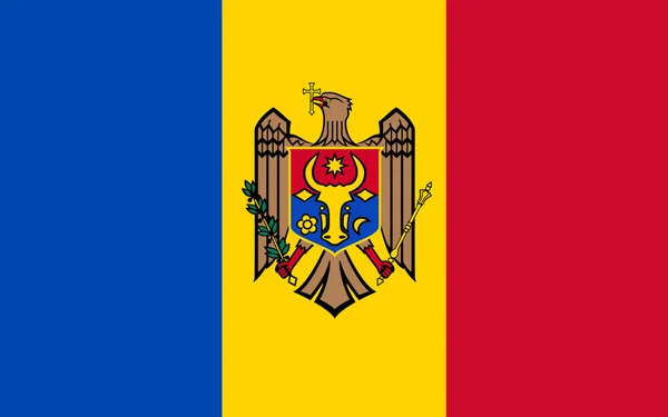 Vlag van de Republiek Moldavië — Stockfoto