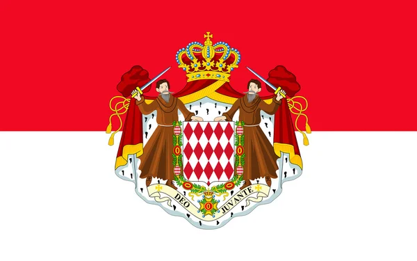 Прапор Монако — стокове фото
