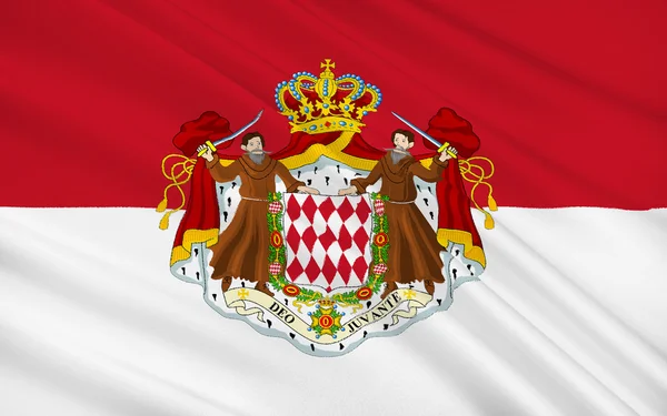 Bandera de Monaco — Foto de Stock