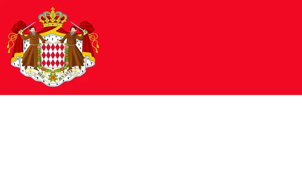 Monacká vlajka — Stock fotografie