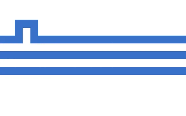 Flaga miasta Podgorica, Czarnogóra — Zdjęcie stockowe