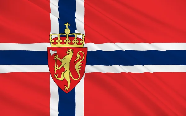 Flagge Norwegens — Stockfoto