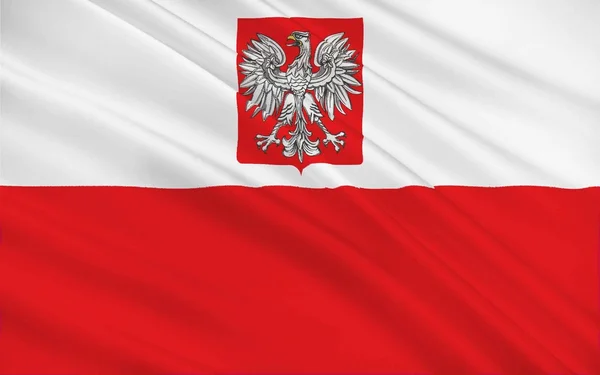 Bandeira de poland — Fotografia de Stock