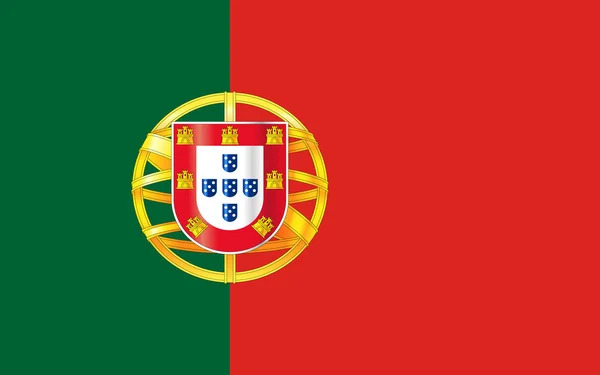 Portugal flagga — Stockfoto