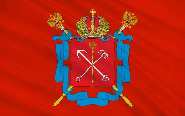 Vlajka saint petersburg, Rusko — Stock fotografie