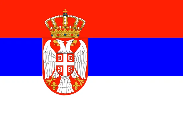 Bandera de Serbia —  Fotos de Stock