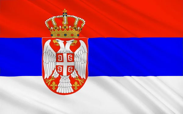 Bandera de Serbia —  Fotos de Stock