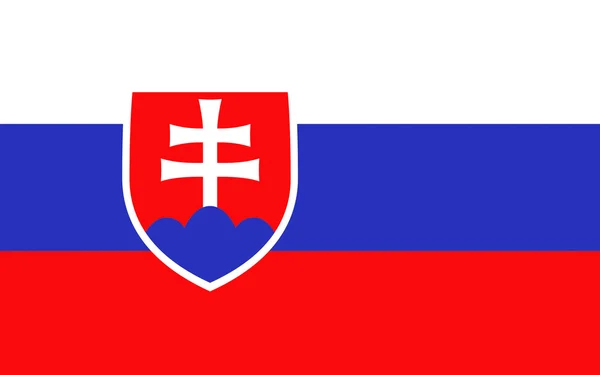 斯洛伐克的旗子 — 图库照片