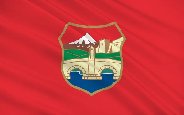 마케도니아 공화국 스코페의 국기 — 스톡 사진