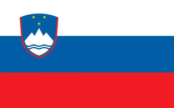 Slovinská vlajka — Stock fotografie