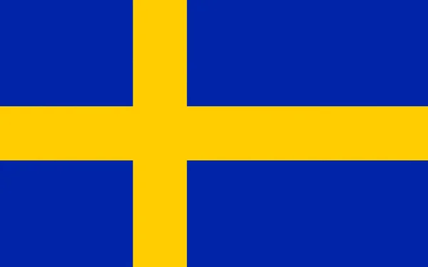 Bandera de Suecia —  Fotos de Stock