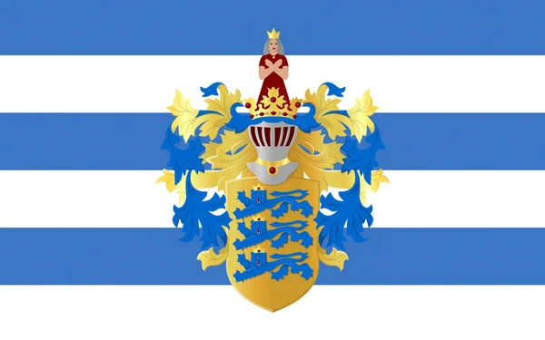 Vlajka tallinn, Estonsko — Stock fotografie