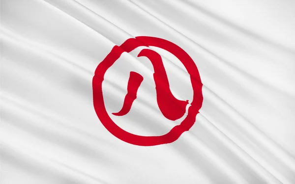 Nagoya zászlaja a legnagyobb város Aichi prefektúrában, Japánban — Stock Fotó