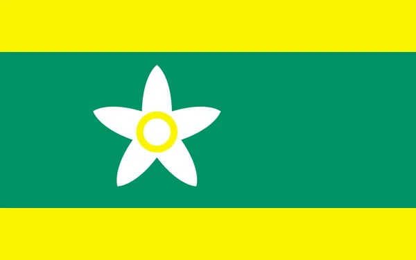 Vlag van de prefectuur Ehime, Japan — Stockfoto