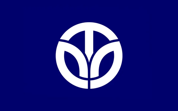 Flaga w prefekturze fukui, Japonia — Zdjęcie stockowe