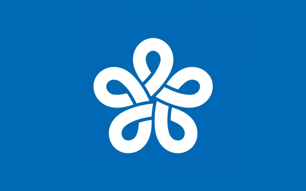 Bandiera della Prefettura di Fukuoka, Giappone — Foto Stock