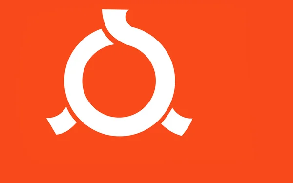 Флаг префектуры Фукусима, Япония — стоковое фото