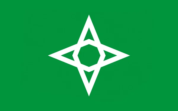 Moriokas flagga är huvudstaden i Iwate prefektur, Japan — Stockfoto