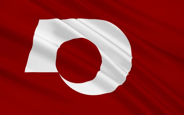 Флаг префектуры Кумамото, Япония — стоковое фото