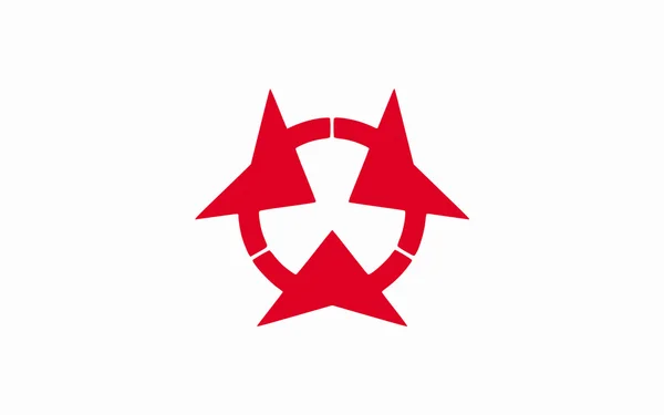 Bandera de la Prefectura de Oita, Japón —  Fotos de Stock