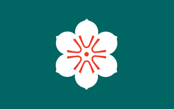 Флаг префектуры Сага, Япония — стоковое фото